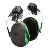PELTOR™ Earmuffs, 26 dB, Green, Helmet Mounted, X1P3